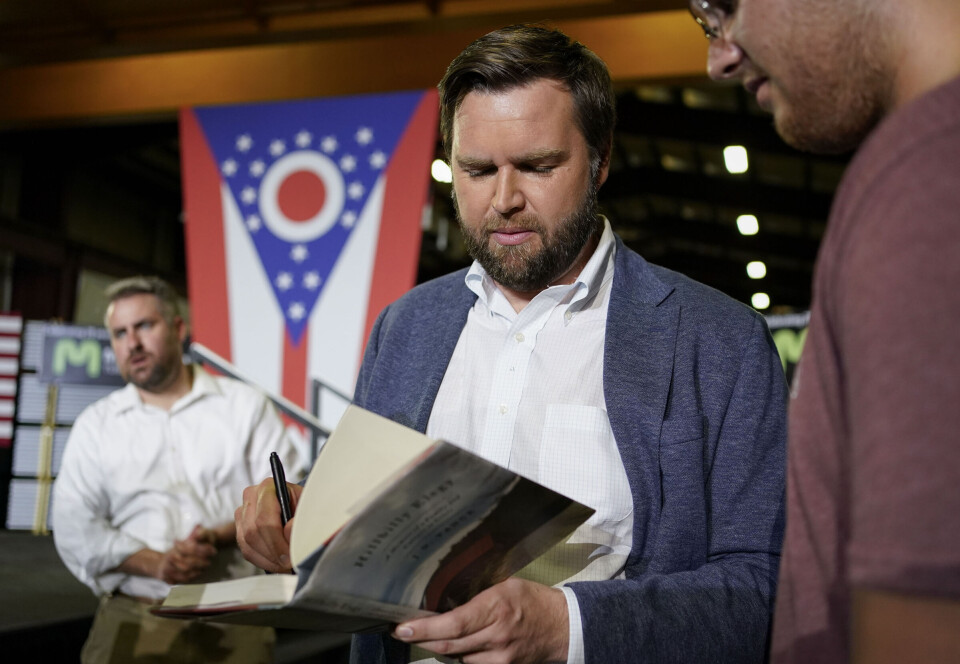 JD Vance, i dag USA:s vicepresident, gav 2016 ut självbiografin 'Hillbilly Elegy', en skildring av den vita arbetarklassens USA.