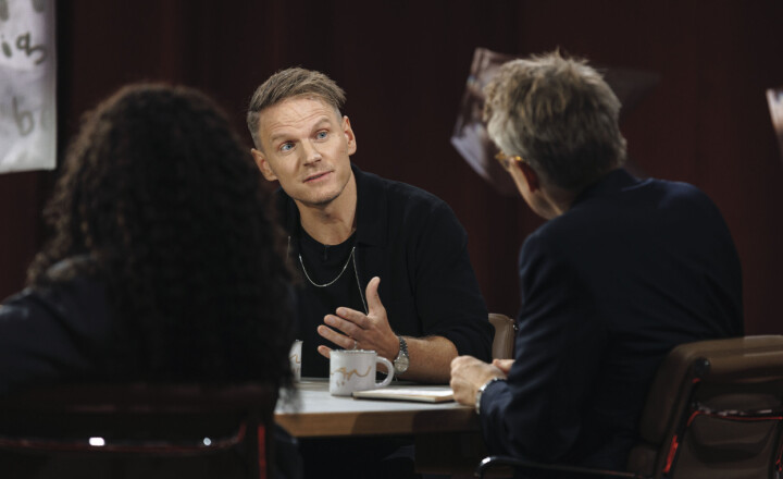 Josef Barkenbom i het debatt om tro och politik hos Skavlan